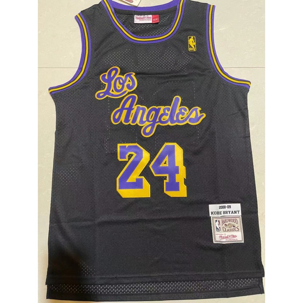 Camiseta Kobe Bryant #24 Los Angeles Lakers Negro Classic Edition Camiseta Kobe Bryant #24 Los Angeles Lakers Negro Classic Edition