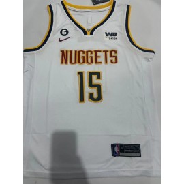 Camiseta Nikola Jokić #15 Denver Nuggets 2023 Blanco