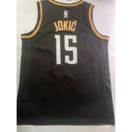 Camiseta Nikola Jokić #15 Denver Nuggets 2023 Negro Camiseta Nikola Jokić #15 Denver Nuggets 2023 Negro