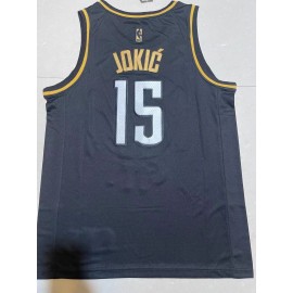 Camiseta Nikola Jokić #15 Denver Nuggets Negro Camiseta Nikola Jokić #15 Denver Nuggets Negro
