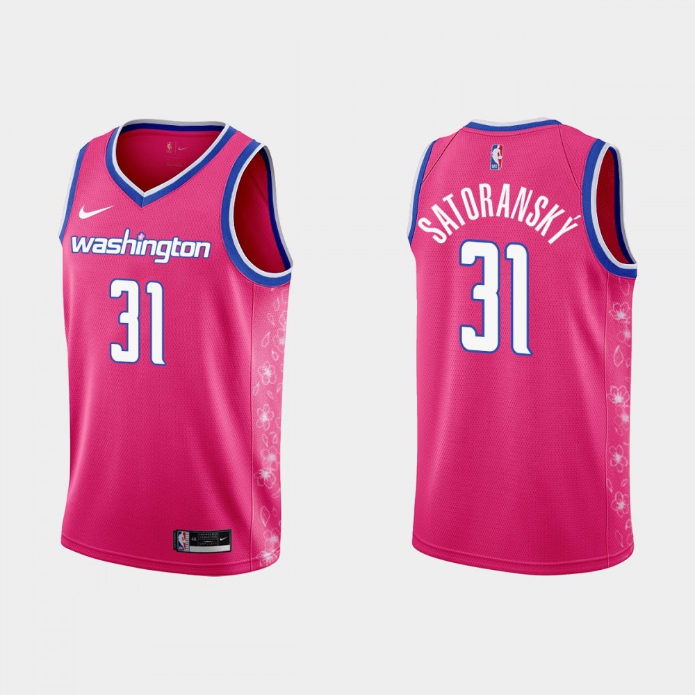Camiseta Tomáš Satoranský #31 Washington Wizards 22/23 Rosa City Edition Camiseta Tomáš Satoranský #31 Washington Wizards 22/23 Rosa City Edition