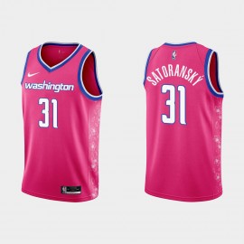 Camiseta Tomáš Satoranský #31 Washington Wizards 22/23 Rosa City Edition