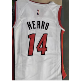 Camiseta Tyler Herro #14 Miami Heat Edicion 75 Aniversario Blanco Camiseta Tyler Herro #14 Miami Heat Edicion 75 Aniversario Blanco