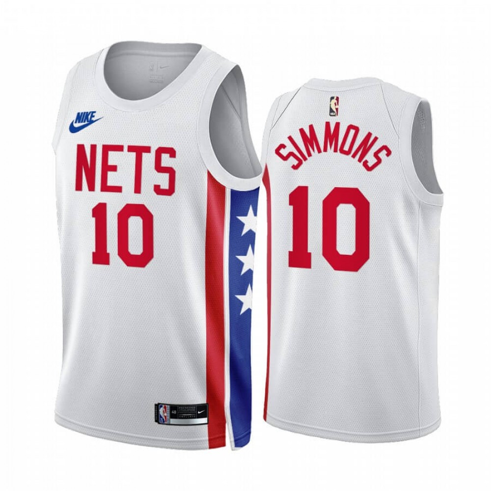 Camiseta Ben Simmons #10 Brooklyn Nets 2023 Blanco Classic Edition Camiseta Ben Simmons #10 Brooklyn Nets 2023 Blanco Classic Edition