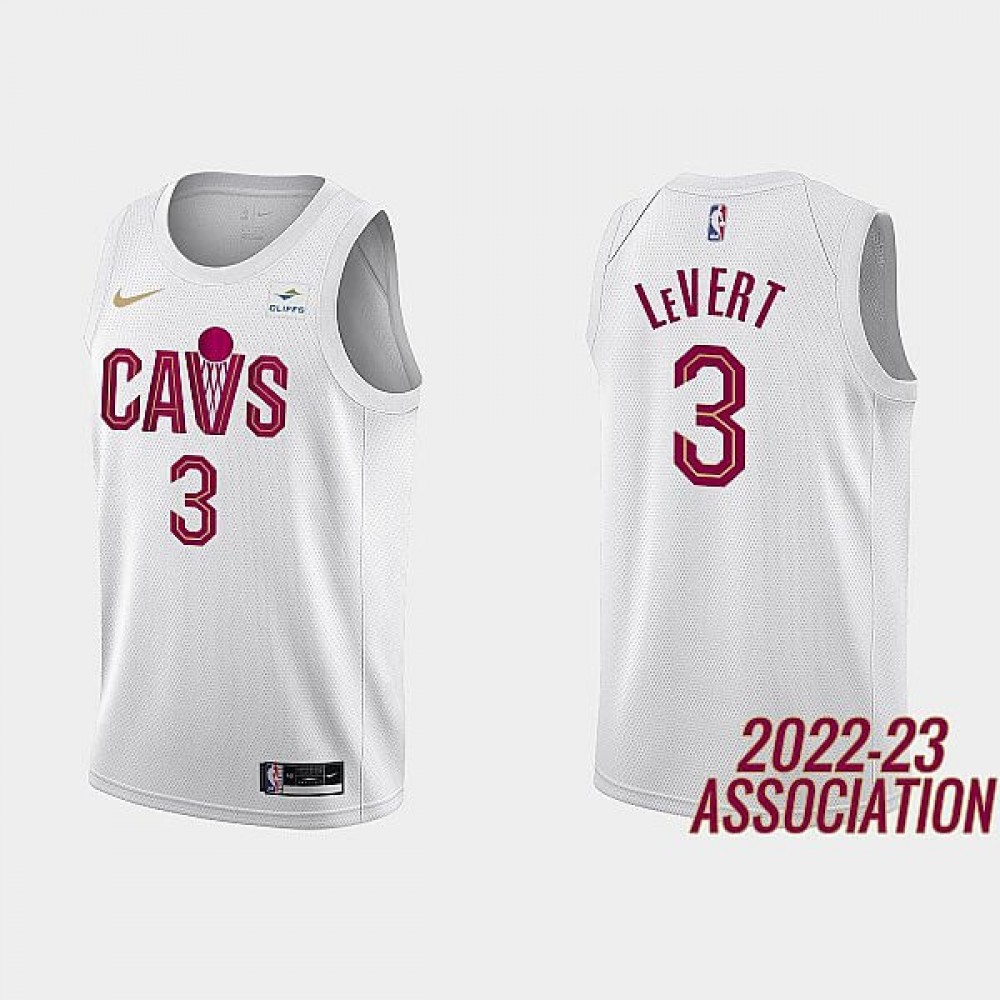 Camiseta Caris LeVert #3 Cleveland Cavaliers 2023 Blanco Camiseta Caris LeVert #3 Cleveland Cavaliers 2023 Blanco