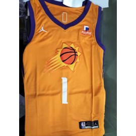 Camiseta Devin Booker #1 Phoenix Suns Jordan Edición 75 Aniversario Naranja Camiseta Devin Booker #1 Phoenix Suns Jordan Edición 75 Aniversario Naranja