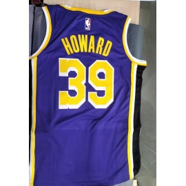 Camiseta Dwight Howard #39 Los Angeles Lakers Jordan Edición 75 Aniversario Púrpura Camiseta Dwight Howard #39 Los Angeles Lakers Jordan Edición 75 Aniversario Púrpura