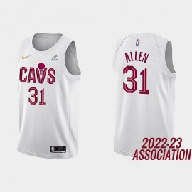 Camiseta Jarrett Allen #31 Cleveland Cavaliers 2023 Blanco
