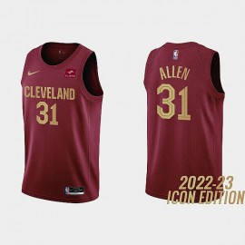 Camiseta Jarrett Allen #31 Cleveland Cavaliers 2023 Rojo