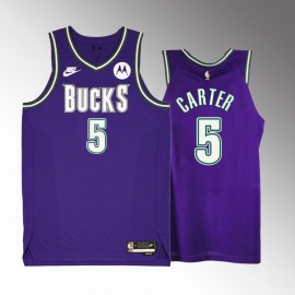 Camiseta Jevon Carter #5 Milwaukee Bucks 2023 Púrpura Classic Edition