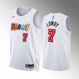 Camiseta Kyle Lowry #7 Miami Heat 22/23 Blanco City Edition