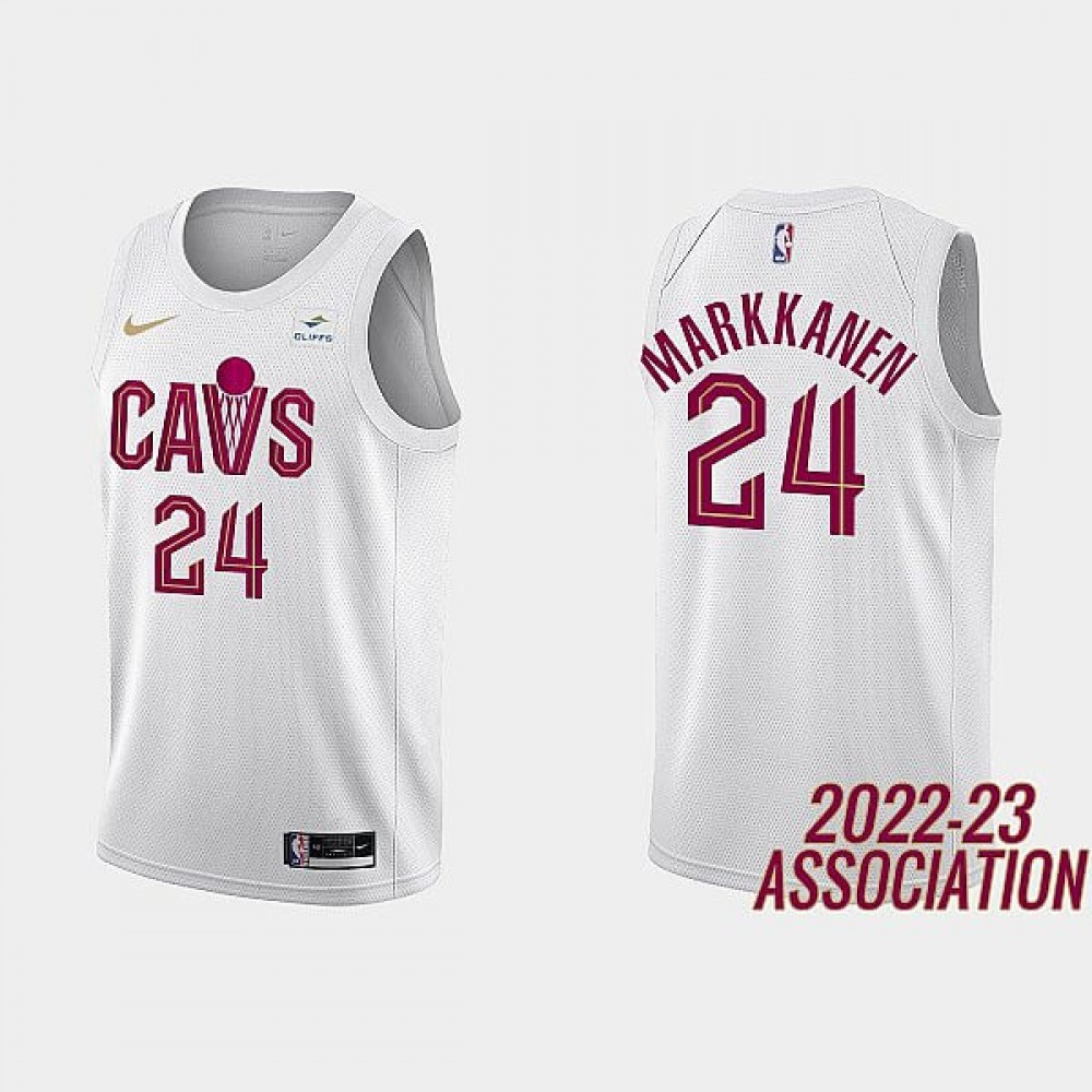 Camiseta Lauri Markkanen #24 Cleveland Cavaliers 2023 Blanco Camiseta Lauri Markkanen #24 Cleveland Cavaliers 2023 Blanco