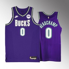 Camiseta MarJon Beauchamp #0 Milwaukee Bucks 2023 Púrpura Classic Edition