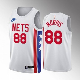 Camiseta Markieff Morris #88 Brooklyn Nets 2023 Blanco Classic Edition
