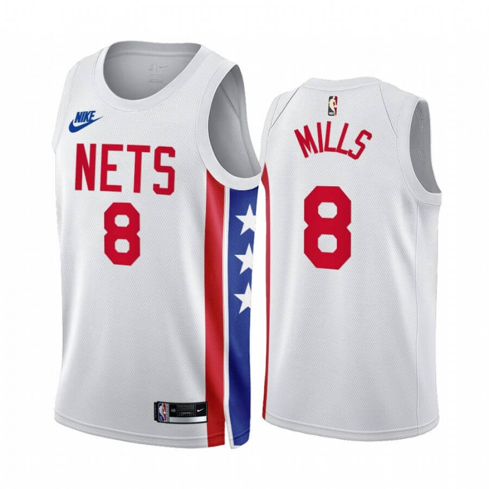 Camiseta Patty Mills #8 Brooklyn Nets 2023 Blanco Classic Edition Camiseta Patty Mills #8 Brooklyn Nets 2023 Blanco Classic Edition