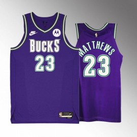 Camiseta Wesley Matthews #23 Milwaukee Bucks 2023 Púrpura Classic Edition