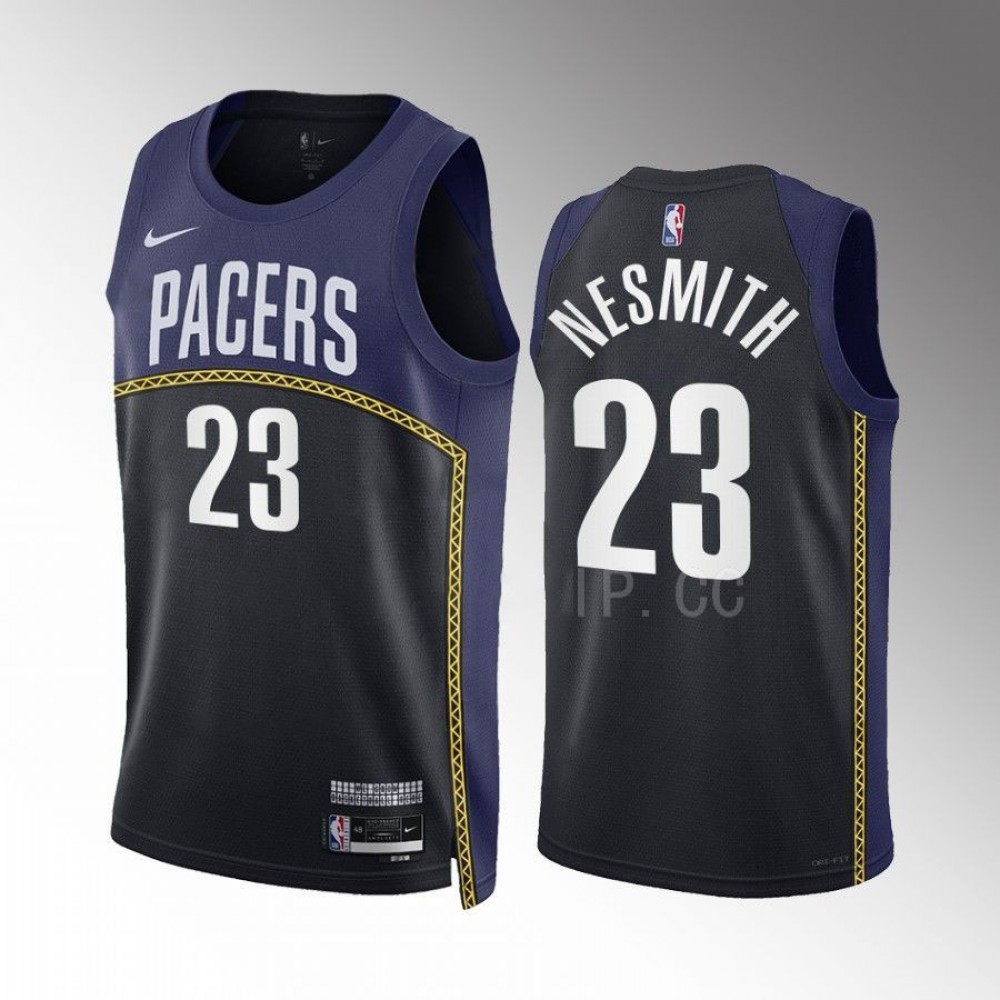 Camiseta Aaron Nesmith #23 Indiana Pacers 2022-23 City Edition Negro Camiseta Aaron Nesmith #23 Indiana Pacers 2022-23 City Edition Negro