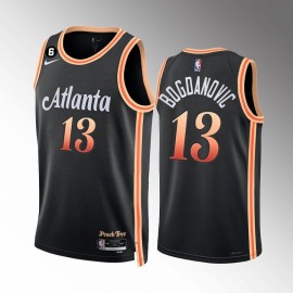 Camiseta Bogdan Bogdanovic #13 Atlanta Hawks 2023 City Edition Negro