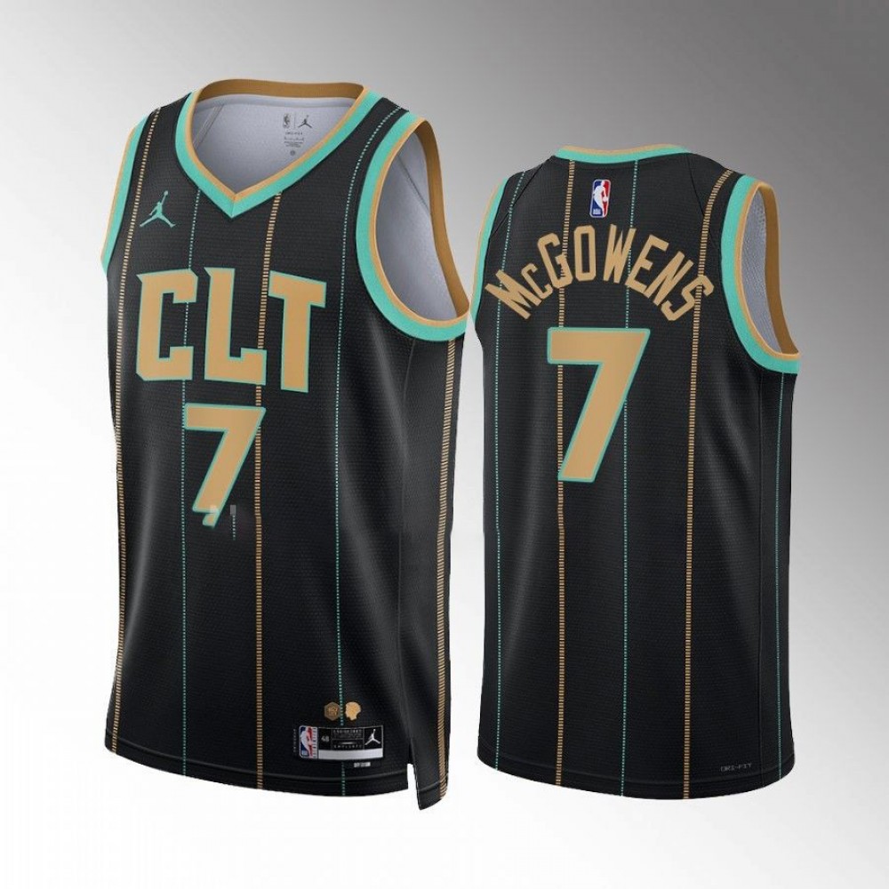 Camiseta Bryce McGowens #7 Charlotte Hornets 2022-23 City Edition Negro Camiseta Bryce McGowens #7 Charlotte Hornets 2022-23 City Edition Negro