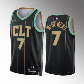 Camiseta Bryce McGowens #7 Charlotte Hornets 2022-23 City Edition Negro