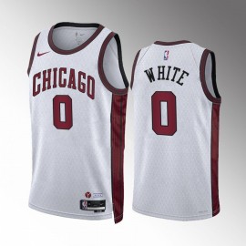 Camiseta Coby White #0 Chicago Bulls 2022-23 City Edition Blanco