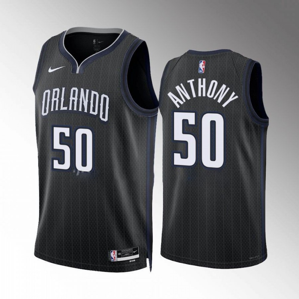 Camiseta Cole Anthony #50 Orlando Magic 2022-23 City Edition Negro Camiseta Cole Anthony #50 Orlando Magic 2022-23 City Edition Negro