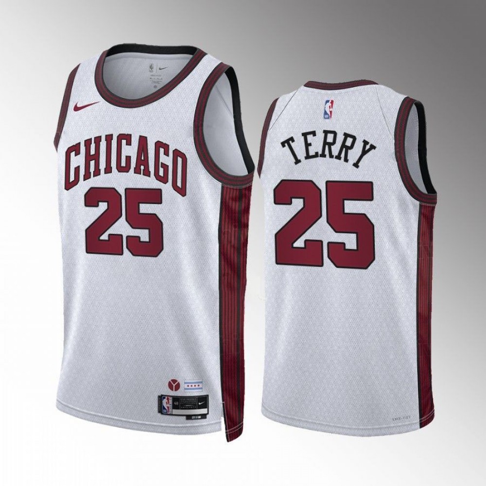 Camiseta Dalen Terry #25 Chicago Bulls 2022-23 City Edition Blanco Camiseta Dalen Terry #25 Chicago Bulls 2022-23 City Edition Blanco