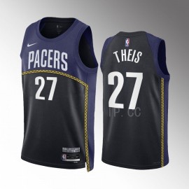 Camiseta Daniel Theis #27 Indiana Pacers 2022-23 City Edition Negro