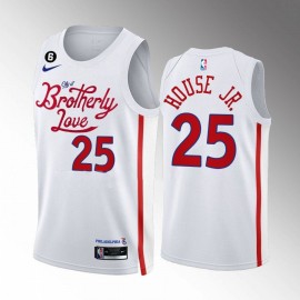Camiseta Danuel House Jr. #25 Philadelphia 76ers 2023 City Edition Blanco