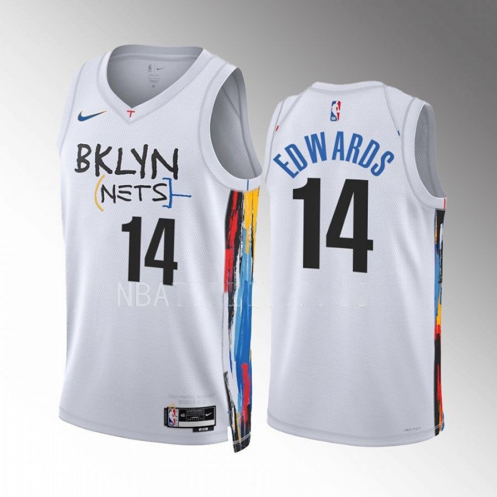 Camiseta Kessler Eowards #14 Brooklyn Nets 2022-23 City Edition Blanco