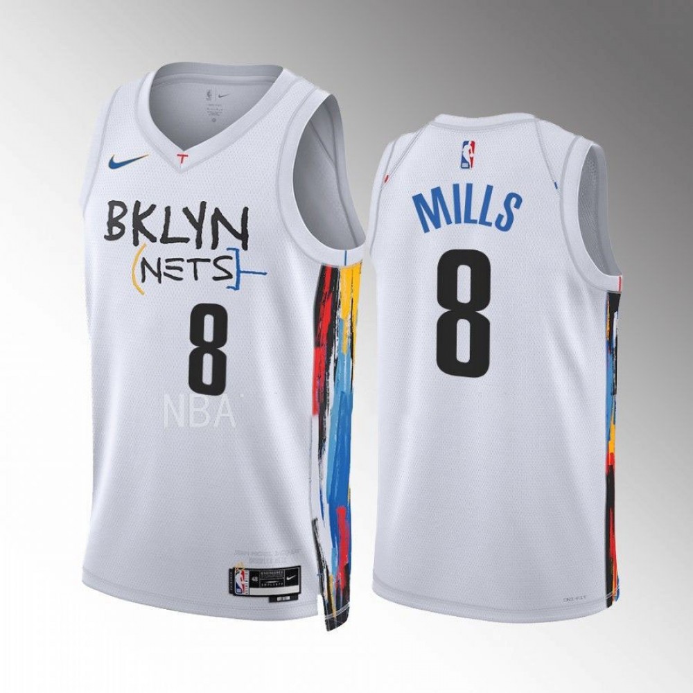 Camiseta Patty Mills #8 Brooklyn Nets 2022-23 City Edition Blanco