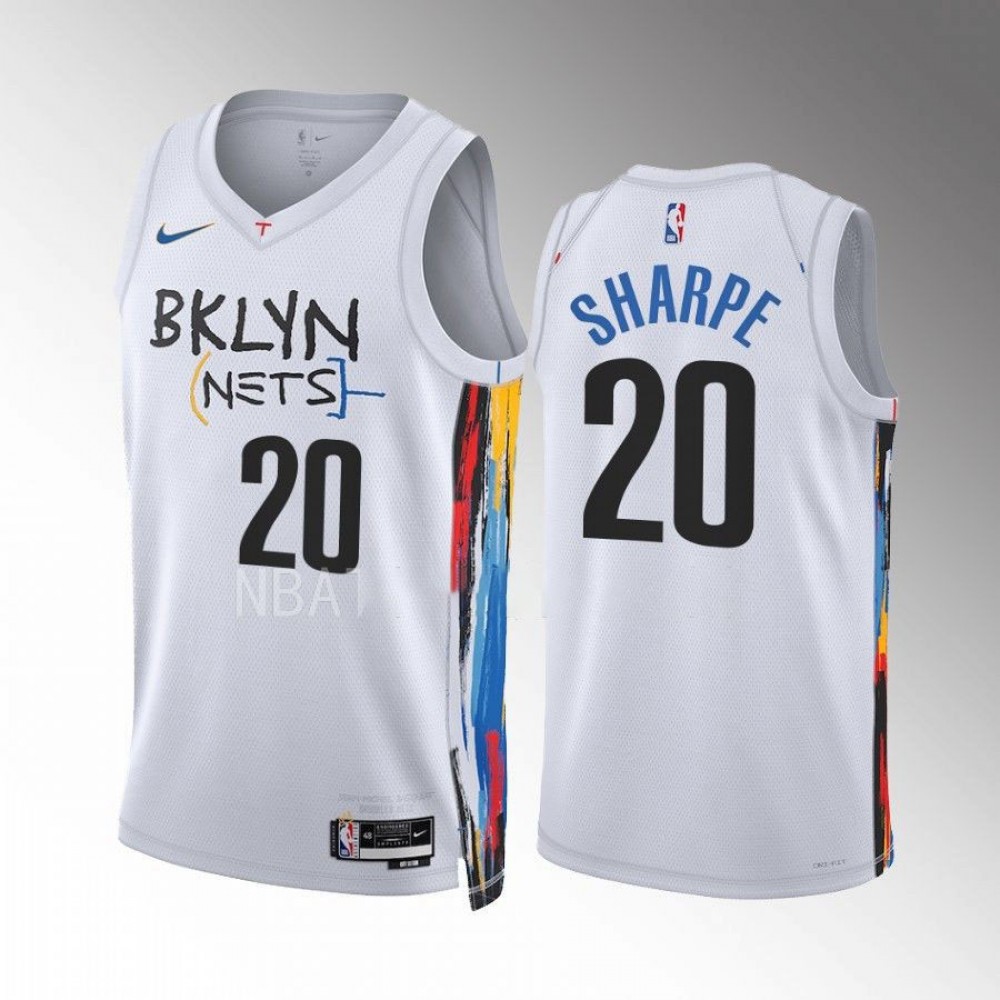Camiseta Day'Ron Sharpe #20 Brooklyn Nets 2022-23 City Edition Blanco Camiseta Day'Ron Sharpe #20 Brooklyn Nets 2022-23 City Edition Blanco