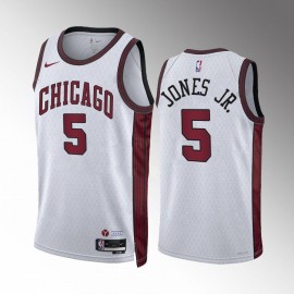 Camiseta Derrick Jones Jr.  #5 Chicago Bulls 2022-23 City Edition Blanco