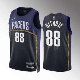 Camiseta Goga Bitadze #88 Indiana Pacers 2022-23 City Edition Negro