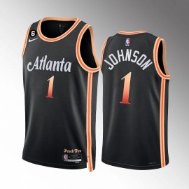 Camiseta Jalen Johnson #1 Atlanta Hawks 2023 City Edition Negro