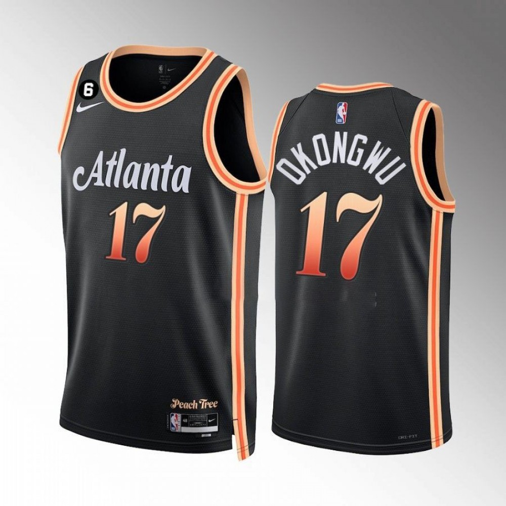Camiseta Onyeka Okongwu #17 Atlanta Hawks 2023 City Edition Negro Camiseta Onyeka Okongwu #17 Atlanta Hawks 2023 City Edition Negro
