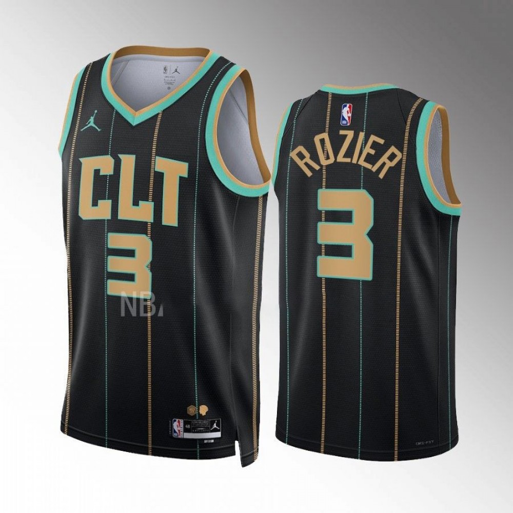 Camiseta Terry Rozier #3 Charlotte Hornets 2022-23 City Edition Negro Camiseta Terry Rozier #3 Charlotte Hornets 2022-23 City Edition Negro