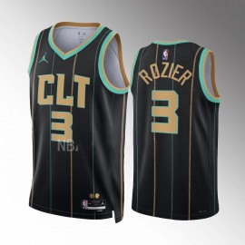 Camiseta Terry Rozier #3 Charlotte Hornets 2022-23 City Edition Negro