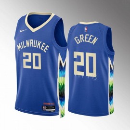 Camiseta A.C. Green #20 Milwaukee Bucks 2022-23 City Edition Azul