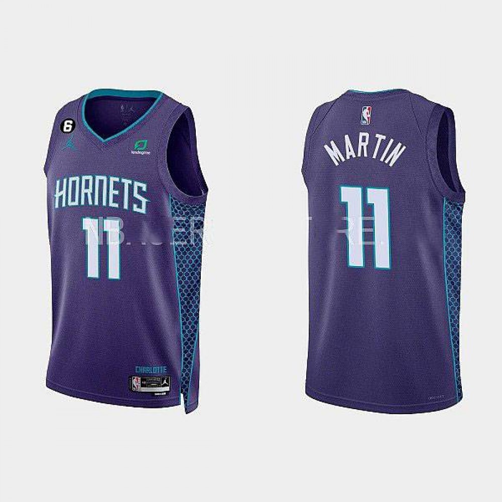 Camiseta Cody Martin #11 Charlotte Hornets 2022-23 Statement Edition Púrpura Camiseta Cody Martin #11 Charlotte Hornets 2022-23 Statement Edition Púrpura