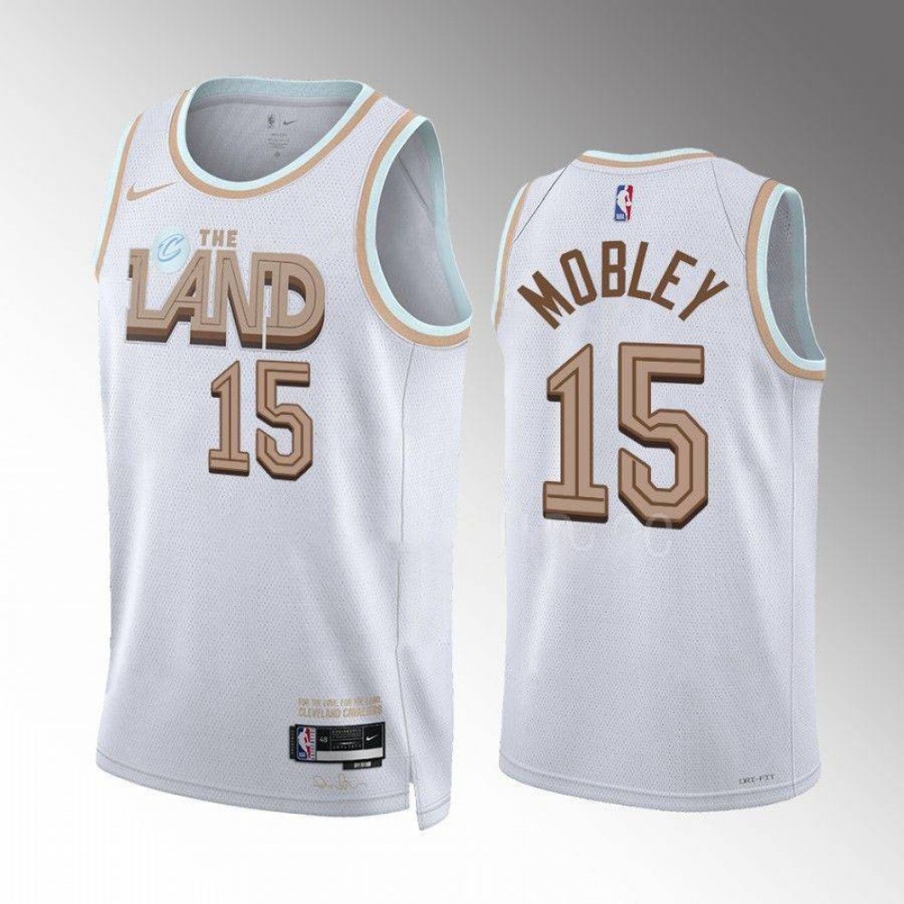 Camiseta Isaiah Mobley #15 Cleveland Cavaliers 2022-23 City Edition Blanco Camiseta Isaiah Mobley #15 Cleveland Cavaliers 2022-23 City Edition Blanco