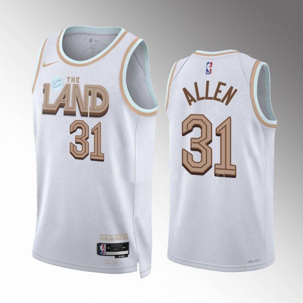 Camiseta Jarrett Allen #31 Cleveland Cavaliers 2022-23 City Edition Blanco Camiseta Jarrett Allen #31 Cleveland Cavaliers 2022-23 City Edition Blanco