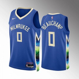 Camiseta Marjon Beauchamp #0 Milwaukee Bucks 2022-23 City Edition Azul