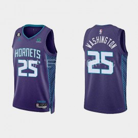 Camiseta P.J. Washington #25 Charlotte Hornets 2022-23 Statement Edition Púrpura