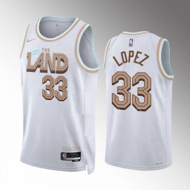 Camiseta Robin Lopez #33 Cleveland Cavaliers 2022-23 City Edition Blanco