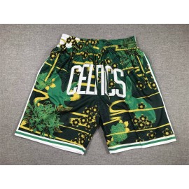 Pantalon Corto Boston Celtics De Bolsillo Verde