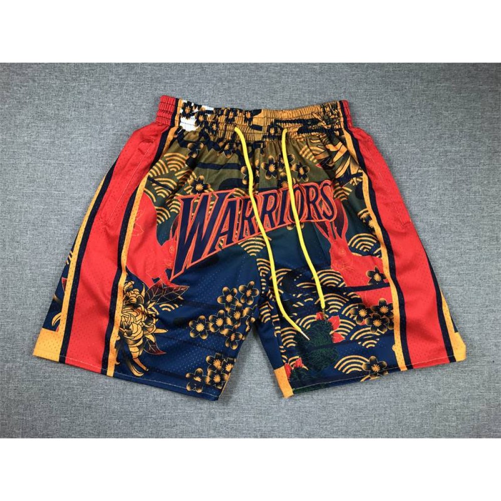 Pantalon Corto Golden State Warriors De Bolsillo Multicolor Pantalon Corto Golden State Warriors De Bolsillo Multicolor