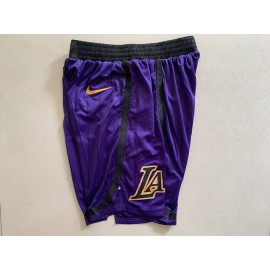 Pantalon Corto Los Angeles Lakers City Edition Púrpura