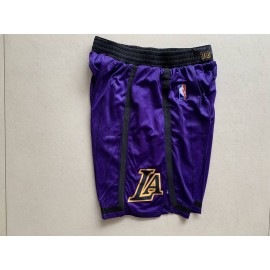 Pantalon Corto Los Angeles Lakers City Edition Púrpura