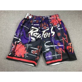 Pantalon Corto Toronto Raptors De Bolsillo Multicolor